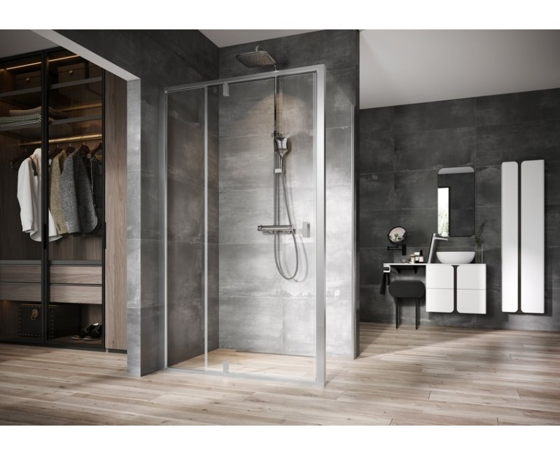 Душевая стенка Ravak Nexty NPSS 90 Satin + Transparent