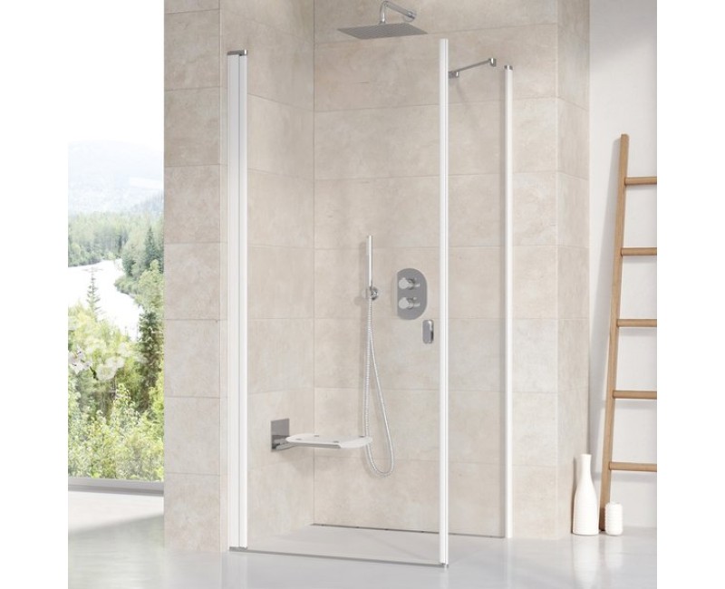 Душевая стенка Ravak Chrome  CPS 100 сатин + прозрачная