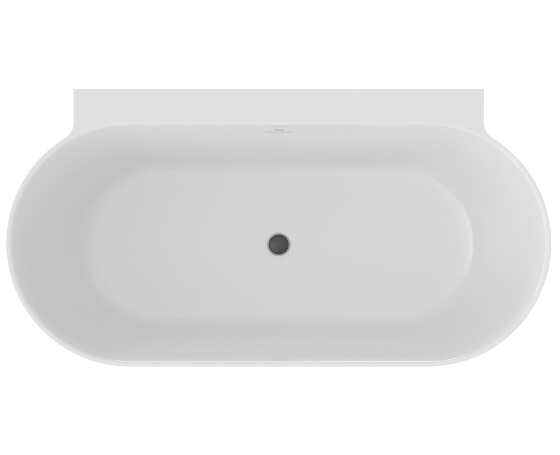 Vanna Ravak FREEDOM W II TEC 1700x870mm Balta / Melna / Melna izplūde