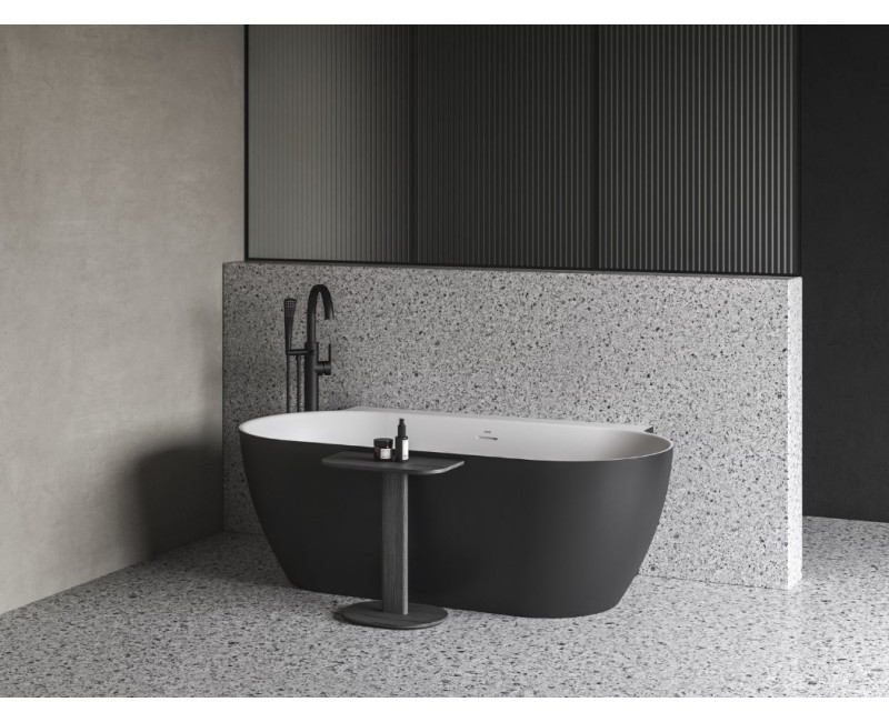 Vanna Ravak FREEDOM W II TEC 1700x870mm Balta / Melna / Melna izplūde