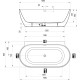 Bанна Ravak FREEDOM W II TEC 1700x870 белоснежный/розовый алебастр