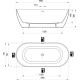 Bанна Ravak FREEDOM O TEC 1700x770 белоснежный Bанна Ravak FREEDOM O TEC 1700x770 белоснежный