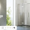 Dušas kabīnes komplekts RAVAK SET13 COSD2-100 Caurspīdīgs stikls, Hromēti profili