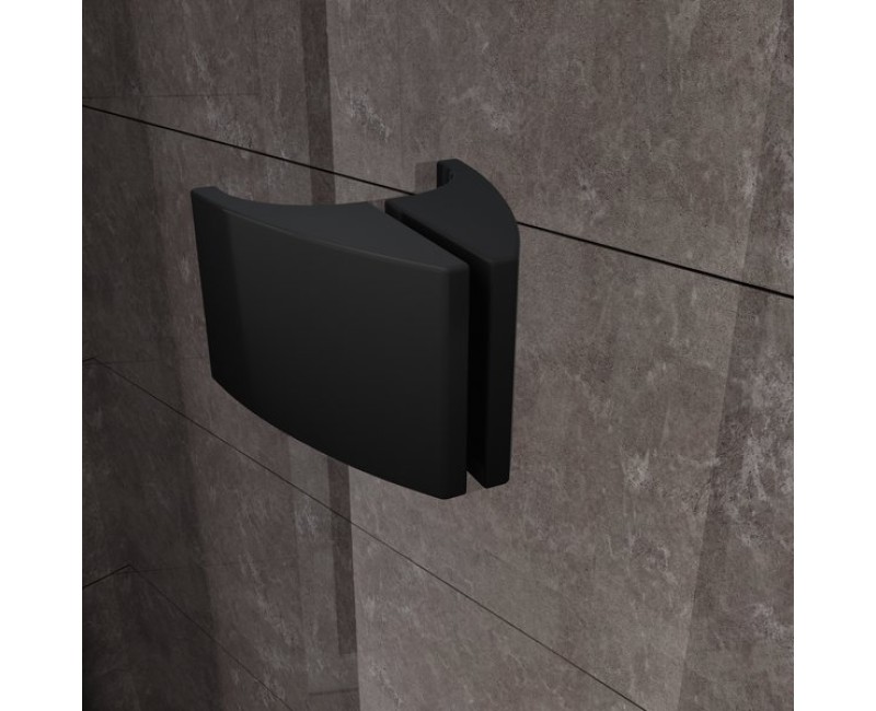 Dušas kabīnes komplekts RAVAK SET19 PDOP1-90 Caurspīdīgs stikls, Melni Profili