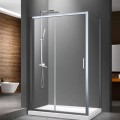 Комплект для душевой кабиныRAVAK SET20 XU3DP2-100 Левая сторона Прозрачное стекло, Хромированные профили