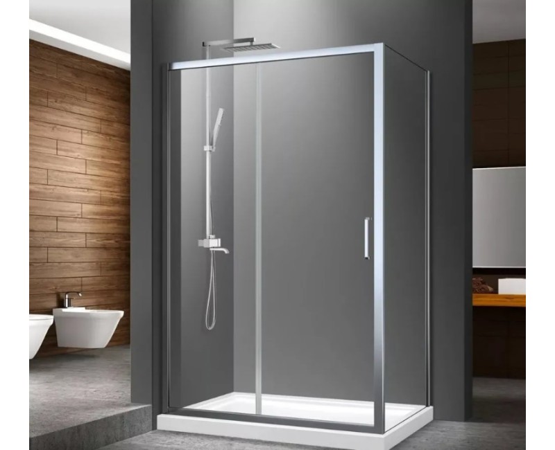 Комплект для душевой кабиныRAVAK SET20 XU3DP2-100 Левая сторона Прозрачное стекло, Хромированные профили