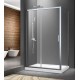 Dušas kabīnes komplekts RAVAK SET21 XU4DP2-120 Labā puse bright alu + glass Transparent