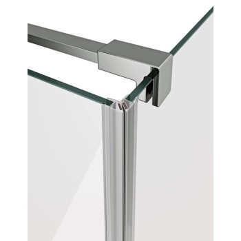 Dušas Kabīnes komplekts RAVAK SET3 COSD1-90 Caurrspīdīgs stikls, Hromēti profili