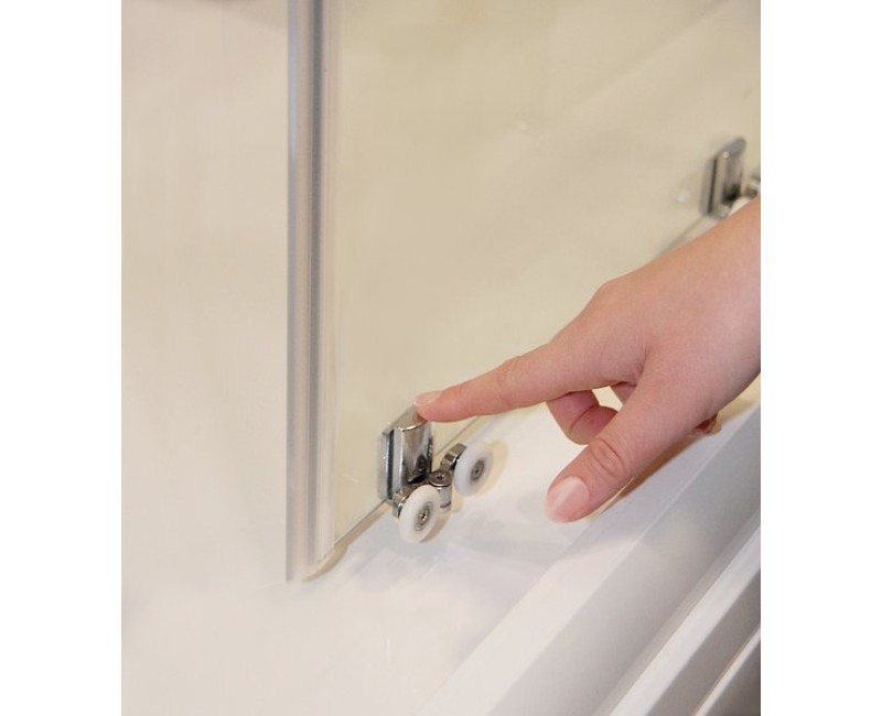 Комплект для душевой кабины RAVAK SET5 BLSCP4-80 Прозрачное стекло, хромированные профили