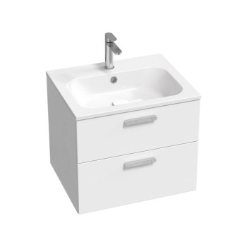 Шкаф для ванной комнаты Ravak SD 600 Chrome II (Без Раковины) Белый, хромированные ручки