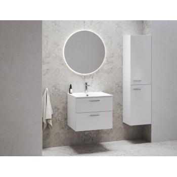 Шкаф для ванной комнаты Ravak SD 600 Chrome II (Без Раковины) Белый, хромированные ручки