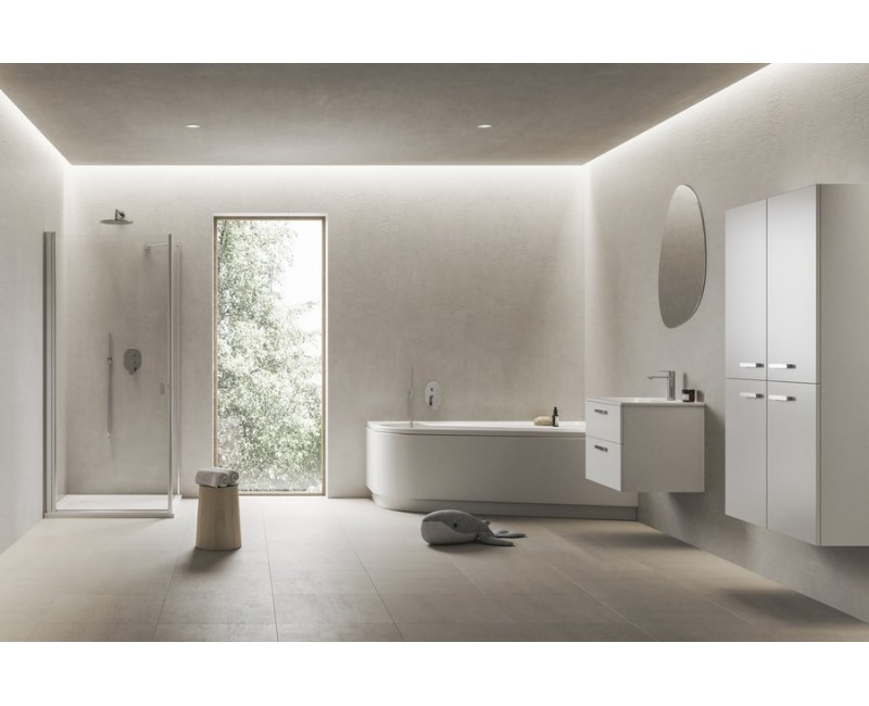 Шкаф для ванной комнаты Ravak SD 800 Chrome II (Без Раковины) Белый, Хромированные ручки