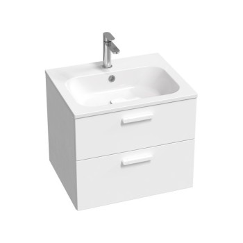 Шкаф для ванной комнаты Ravak SD 700 Chrome II (Без Раковины) Белый, Белые ручки