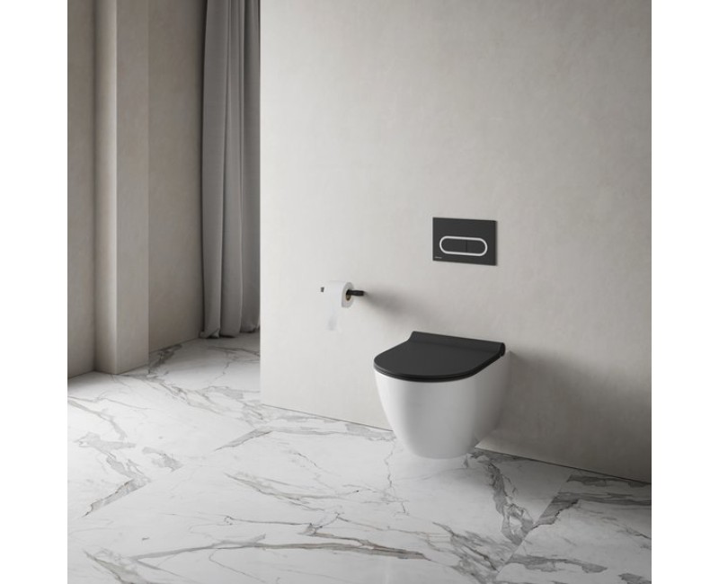 Крышка унитаза равак Равак Вита Слим Черная