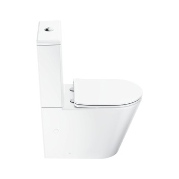 Tualetes pods Ravak Elegant ar RimOffar SoftClose vāku Balts