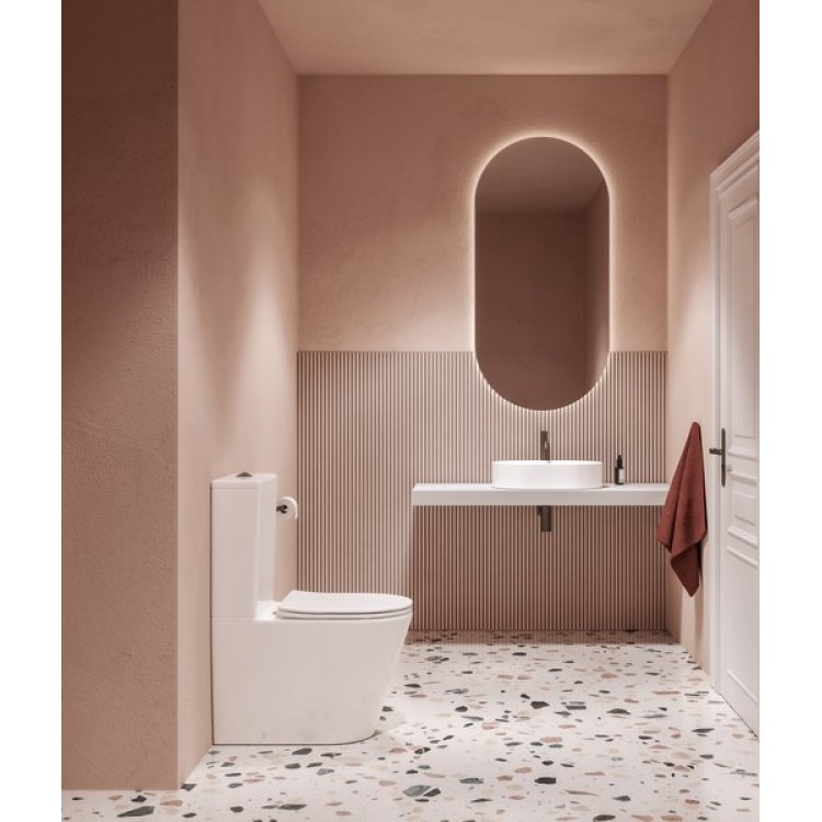 Tualetes pods Ravak Elegant ar RimOffar SoftClose vāku Balts Tualetes pods Ravak Elegant ar RimOffar SoftClose vāku Balts