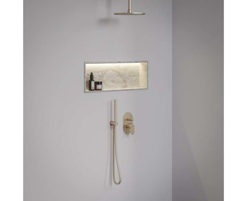 Смеситель для душа Ravak Eleganta EL 061.60RGB.O2 Undersplash с переключателем розовое золото матовое