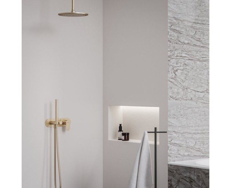 Смеситель для душа Ravak Eleganta EL 065.60RGB.O2.RB07D (дизайн с R-box) розовое золото матовое