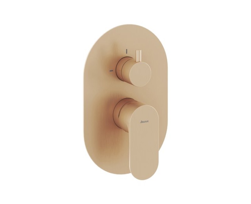 Dušas maisītājs Ravak Eleganta EL 065.60RGB.O2.RB07E (bez korpusa) , rose gold brushed