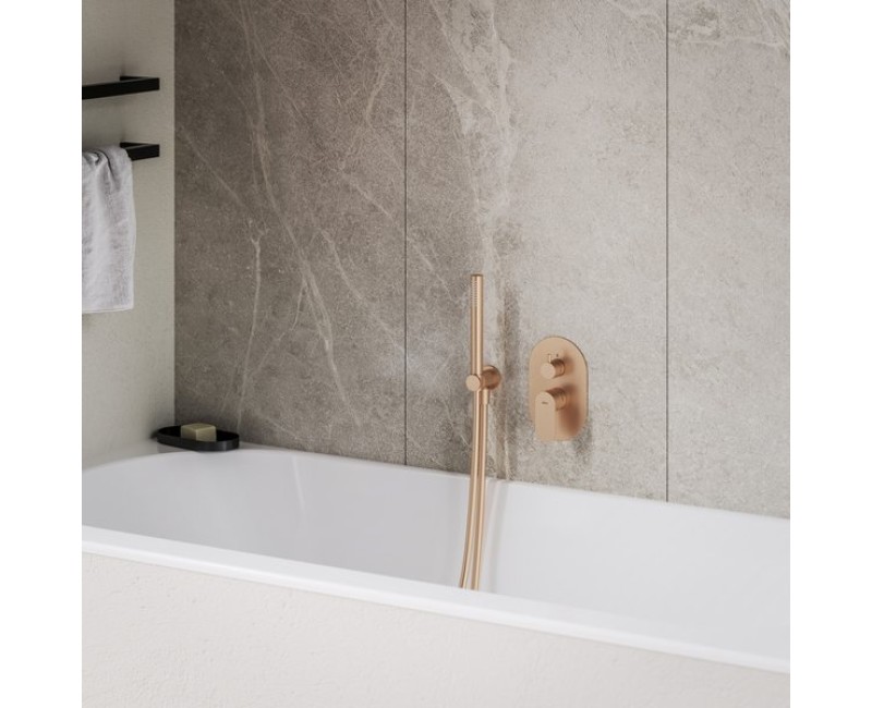 Dušas maisītājs Ravak Eleganta EL 065.60RGB.O2.RB07E (bez korpusa) , rose gold brushed