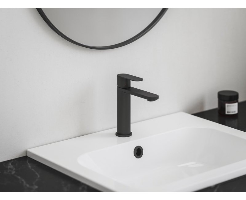 Izlietnes maisītājs Ravak Chrome CR II 014.20BL 175 mm melns