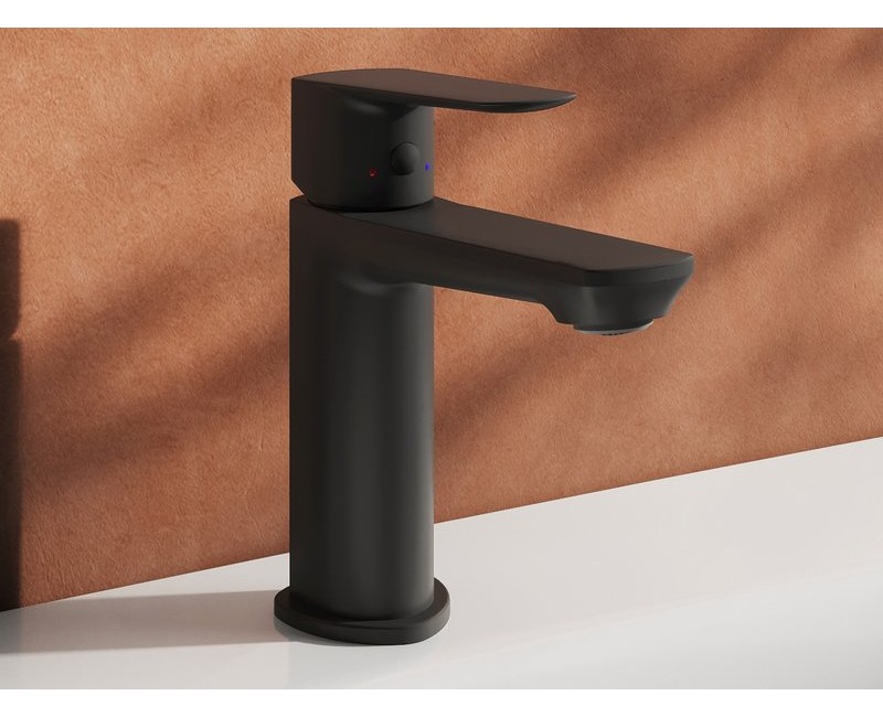 Izlietnes maisītājs Ravak Life LF 012.20BL160 mm, Melns