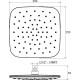 Dušas galva Ravak 983.00CR ABS, 250 mm, Hromēta Dušas galva Ravak 983.00CR ABS, 250 mm, Hromēta