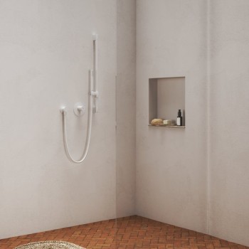 Dušas stienis Ravak 974.10WV Sliding shower bar 70 cm, balts