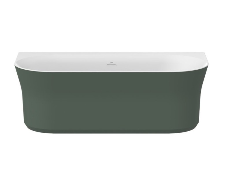 Vanna Ravak YPSILON Wall 1780x860mm Akrila Balta/grey green  / Balta izplūde