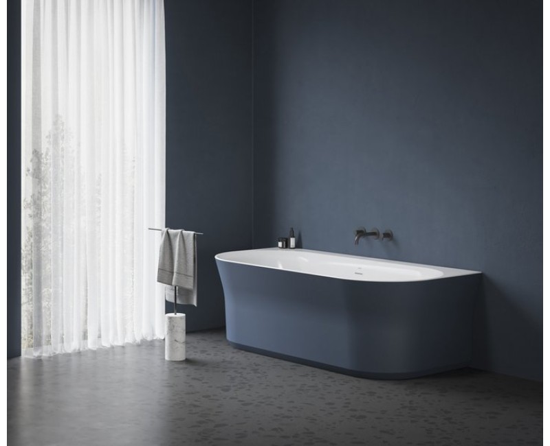 Vanna Ravak YPSILON Wall 1780x860mm Akrila Balta/deepsea blue / Balta izplūde