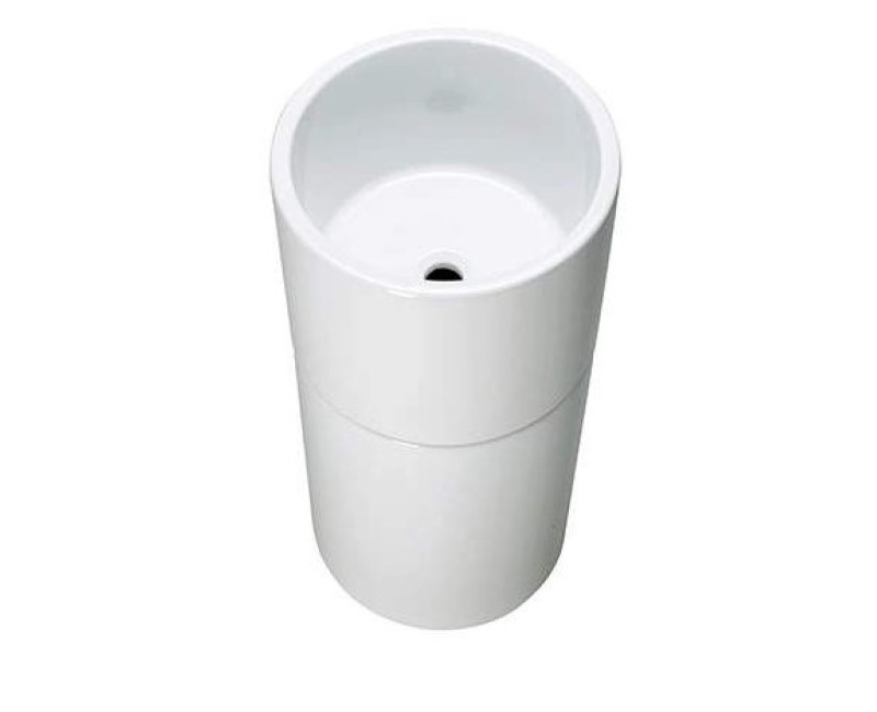 Vannas istabas izlietne Sanindusa Unu bez kājas Balta