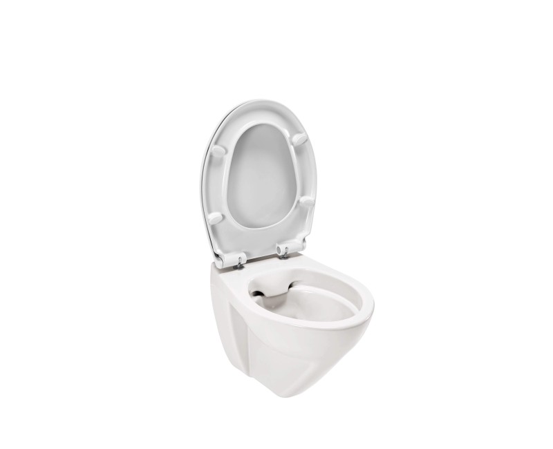 Подвесной унитаз Sanindusa Cetus 48 Rimfree с крышкой, Белый