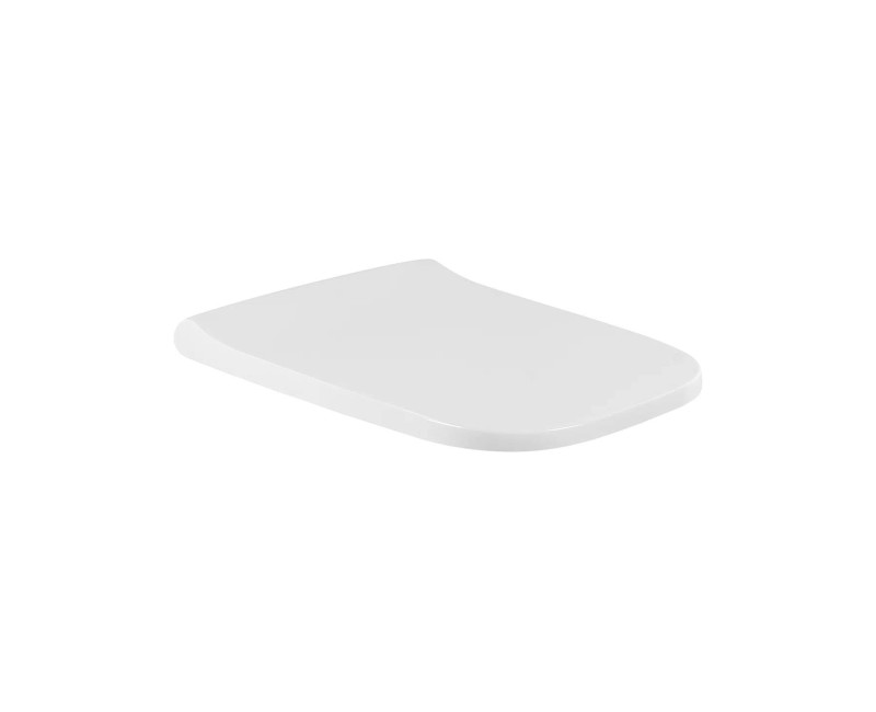 Piekaramais Tualetes Pods Sanindusa Look Rimfree ar Soft Close Easyclip Slim vāku, Balts