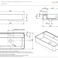 Раковина для ванной Sanindusa Sanlife 60x35см Белый