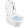 Подвесной унитаз Sanindusa Urb.y 48 Rimfree с крышкой Soft Close Easyclip Slim, Белый
