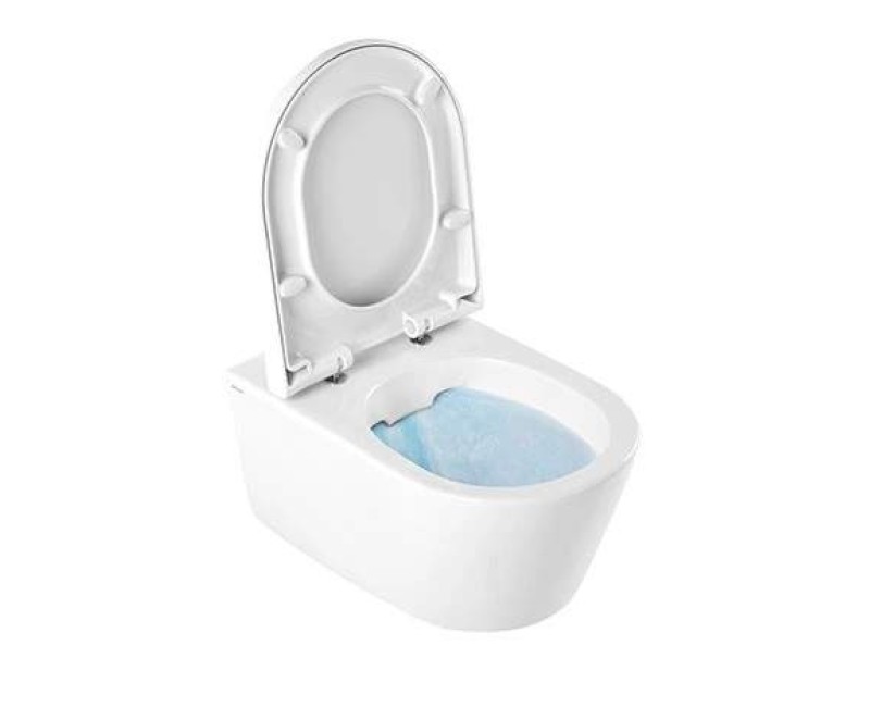 Подвесной унитаз Sanindusa Urb.y 52 Rimfree с крышкой Soft Close Easyclip Slim, Белый