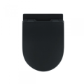 Piekaramais Tualetes Pods Sanindusa Urb.y 52 Rimfree ar Soft Close Easyclip Slim  vāku, Melns Matēts