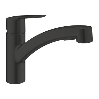 Смеситель для раковины Grohe QuickFix Start, черный матовый 303072431