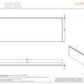 Панель для ванны Sanindusa Twospace 180см черная