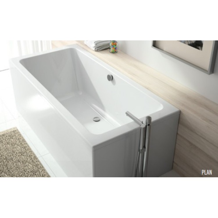 Vanna Sanindusa Plan 180x80cm Balts Vanna Sanindusa Plan 180x80cm Balts