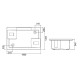 Ванна Sanindusa Twospace 120x180см Белая Ванна Sanindusa Twospace 120x180см Белая