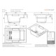 Vanna Sanindusa Shortline 100x80 Balts Vanna Sanindusa Shortline 100x80 Balts