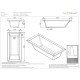 Vanna Sanindusa Vertice 180x80cm Balta Vanna Sanindusa Vertice 180x80cm Balta