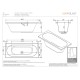 Vanna Sanindusa Urb.y 180x80cm Balta Vanna Sanindusa Urb.y 180x80cm Balta