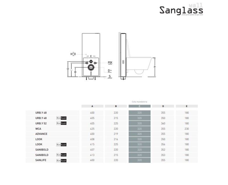 Подвесной унитаз Sanindusa Cetus 48 Rimfree с крышкой Soft Close, белый