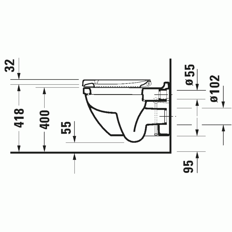 Poda vāks Duravit Starck3 WC ar SoftClose funkciju Poda vāks Duravit Starck3 WC ar SoftClose funkciju