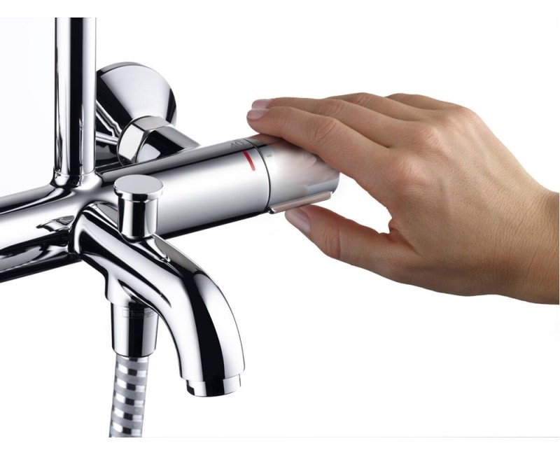 Dušas sistēma Hansgrohe Vernis Blend 200 1 jet ar vannas termostatu, hroms