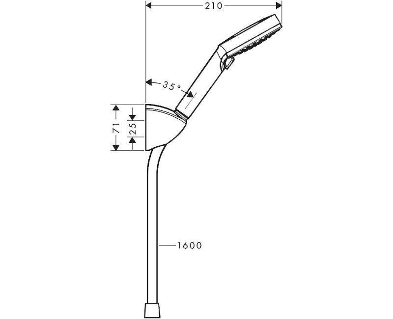 Душевой набор Hansgrohe Vernis Blend Vario, хром