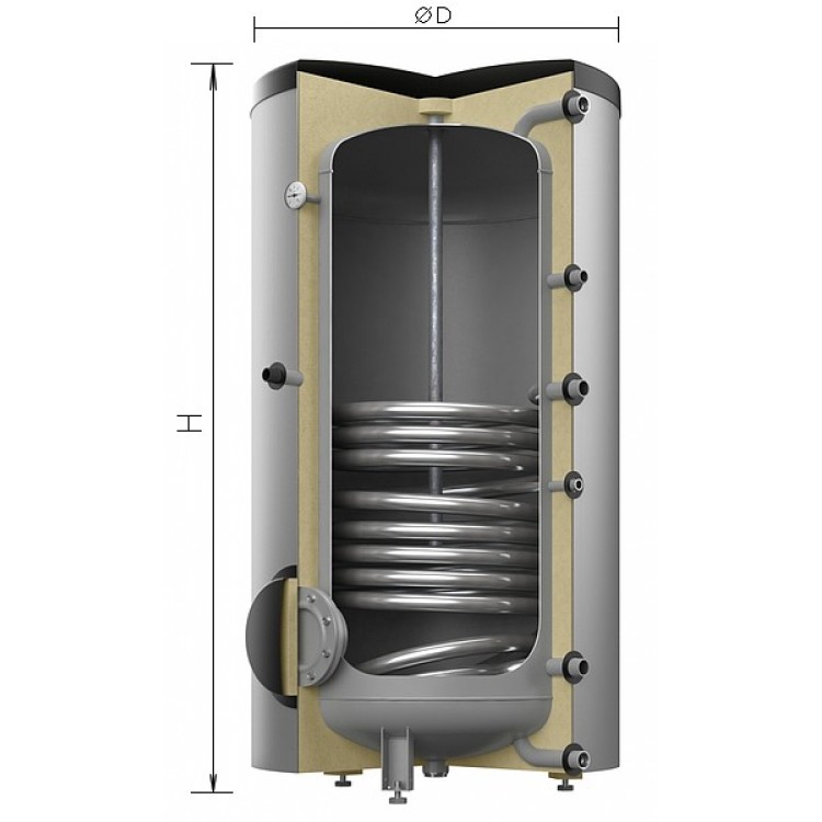 Apkures Ūdens sildītājs (Boilers) Reflex AF 500/1M_C (Bez sildelementa) balts