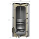 Apkures Ūdens sildītājs (Boilers) Reflex AF 500/1M_C (Bez sildelementa) balts